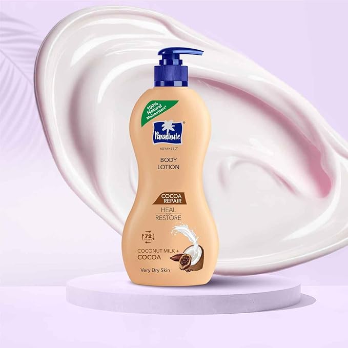 Parachute Advansed Cocoa Repair Body Lotion, Intense Moisture | 13.5 Fl oz | Pack of 2