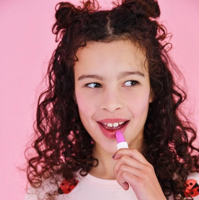 Miss Nella CUTIE PIE, purple Hypoallergenic children Lip Balm, Non Toxic Make Up for kids, perfect for those with sensitive skin.