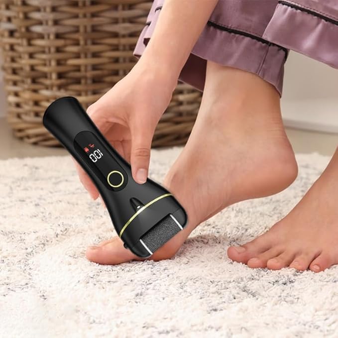 Electric Foot Scrubber Rechargeable Portable Foot Callus Remover Foot File Pedicure Kits Perfect for Dead Hard Cracked Dry Skin