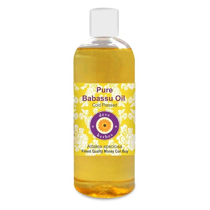 dève herbes Pure Babassu Oil (Attalea speciosa) Cold Pressed 200ml (6.76 oz)
