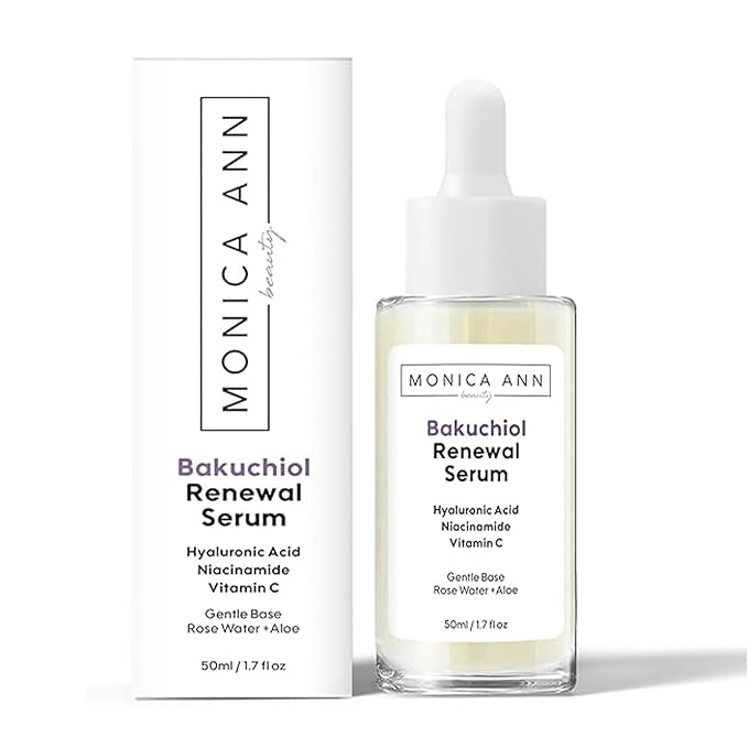 Bakuchiol Renewal Serum with Hyaluronic Acid, Niacinamide, and Vitamin C, 50ml