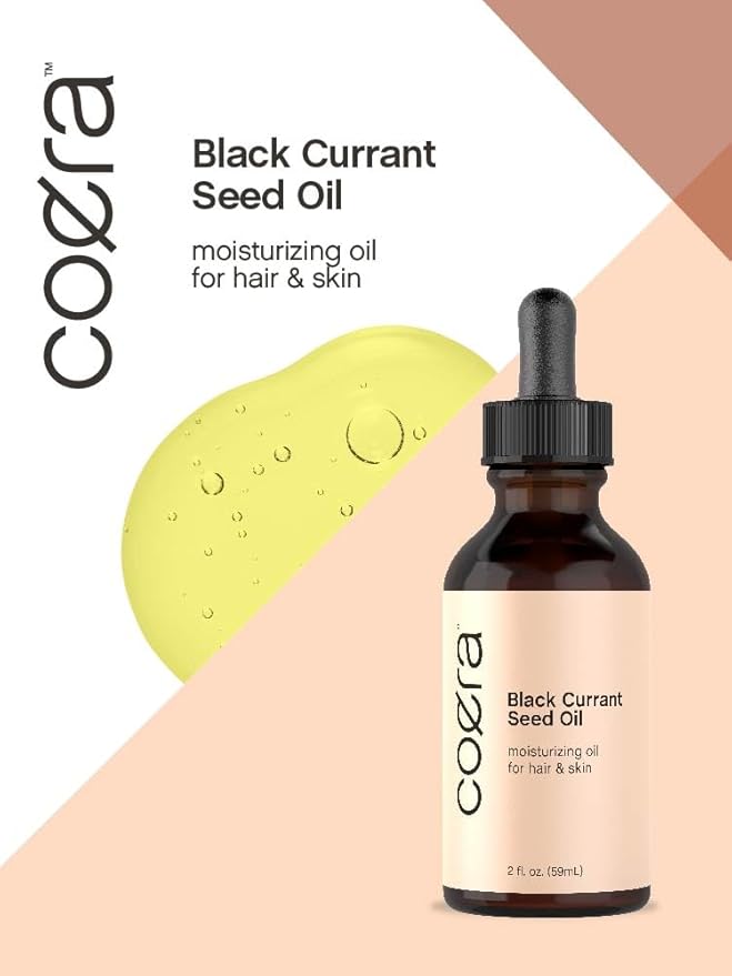 Coera Black Currant Seed Oil | 2 fl oz | Moisturizing Oil for Hair and Skin | Free of Parabens, SLS, & Fragrances