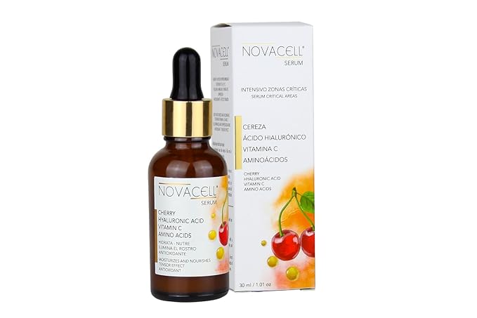Cherry Facial Serum - Hyaluronic Acid, Vitamins A, B & C with Amino Acids, Deeply Hydrates, Tightening Effect & Youth Preserving - 30 ml