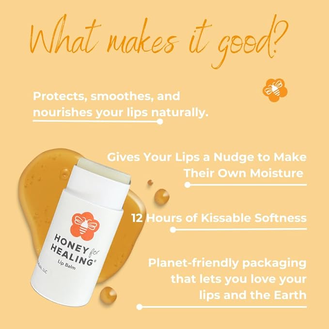 Ultra-Hydrating Formula Made with Manuka Honey 15+ UMF, Coconut Oil, Beeswax | 12+ Hour Moisture, Zero Waste Recyclable Tube | 0.25 oz / 7 gr (Natural)