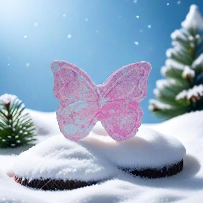 Butterfly Shaped Bath Salt for Women Gifts,Butterfly Gifts for Friends,Rose Flavored Bath Salt for Mother Gifts, and Christmas Stocking Stuffer Gifts, Birthday and Valentine's Day