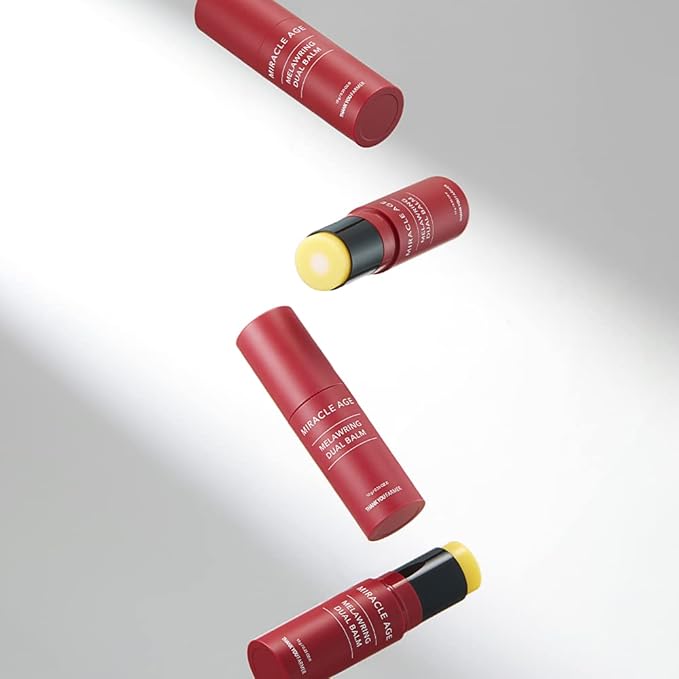 THANKYOU FARMER Miracle Age Melawring Dual Balm, Korean Eye Cream for Face, Fast-absorbing Anti Wrinkle Balm Stick, Crows Feet Eye treatment Product, Fine Lines Lifting, 0.35oz