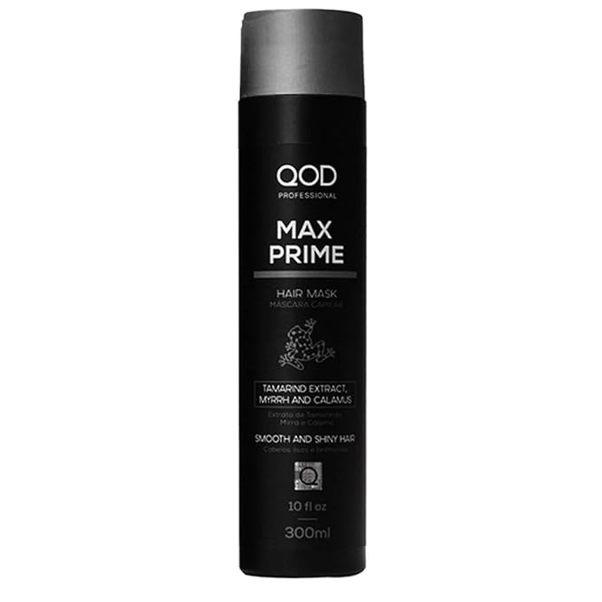 QoD MAX PRIME AFTER STRAIGHTENING MASK 300ML- 10fl oz / FOR SMOOTH HAIR / PROLONG THE STRAIGHT EFFECT