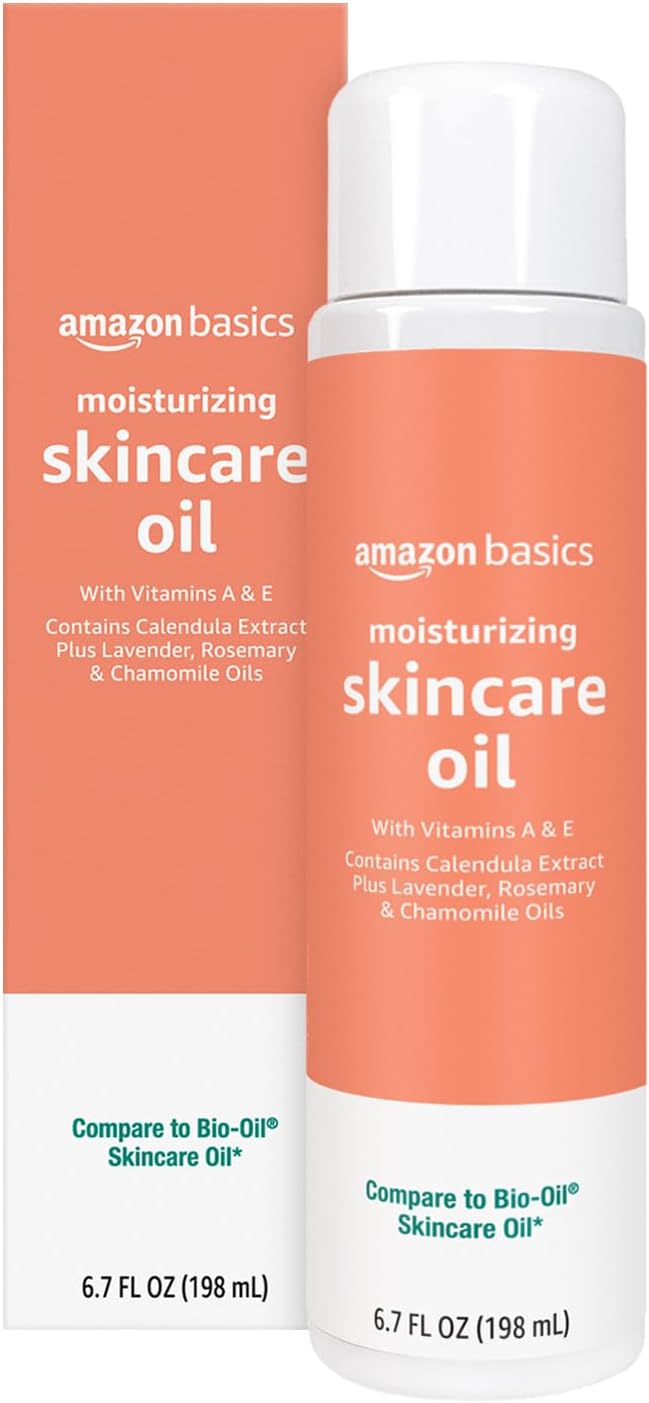 Amazon Basics Moisturizing Skincare Oil with Vitamins A & E, 6.7 Fl Oz (Pack of 1)