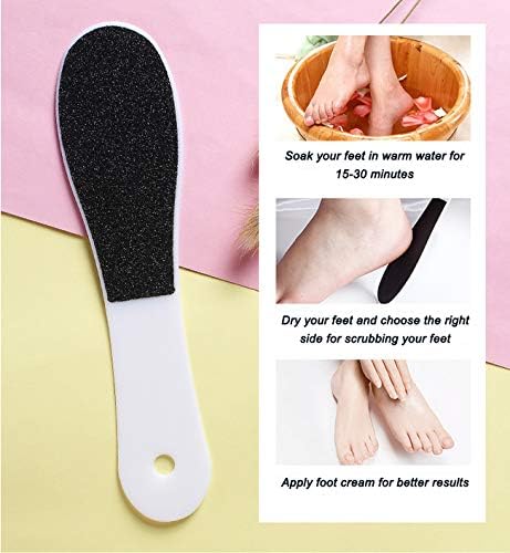 10 Pack Foot File,Foot Callus Remover Professional Sandpaper Pedicure Tools, Double Side Foot Scrubber, Sander for Dead Skin Foot Rasp Pedicure for Women Mother Manicure Beauty Shop Spa