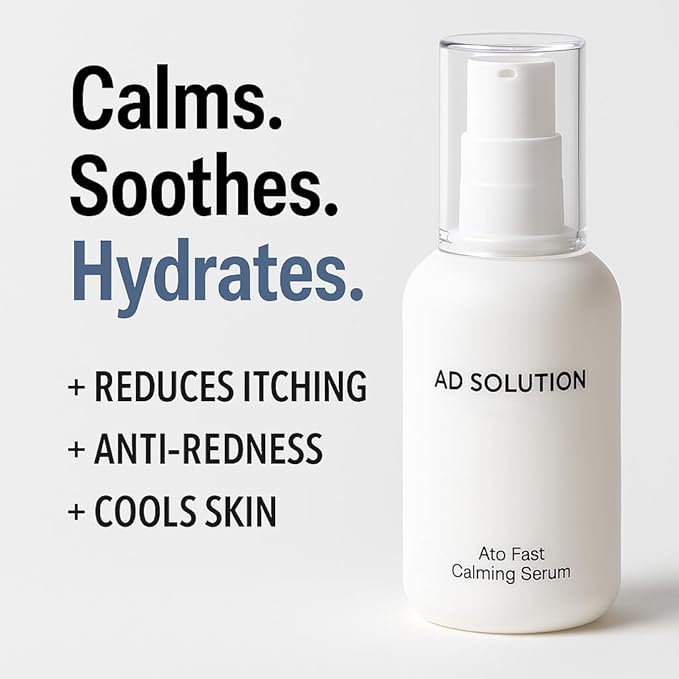 Ato Fast Calming Serum Mother’s Day Gift for Sensitive & Eczema-Prone Skin Instant Relief from Itch, Redness & Flare-Ups Powered by Cica & Panthenol 1.69 Fl Oz