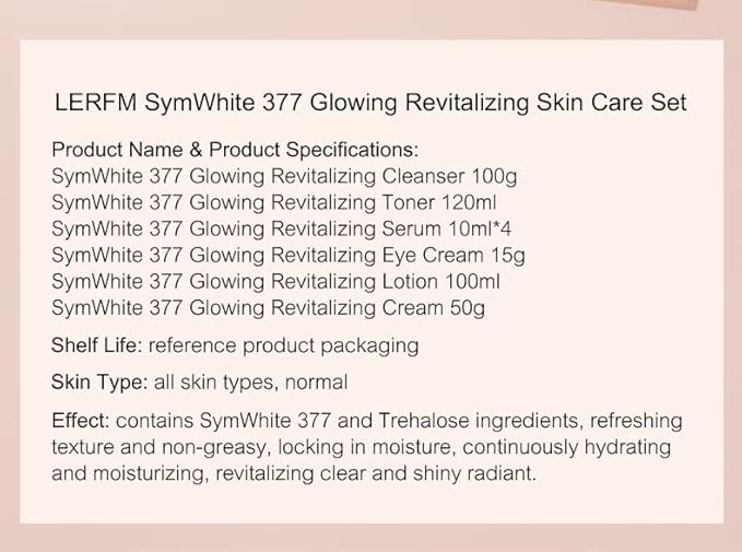 Skin Care Set 9 in 1 Facial Cleanser, Toner, Serum, Face Lotion, Cream & Eye Cream – Hydrating, Anti-Aging &Brightening Daily Routine for Glowing Skin