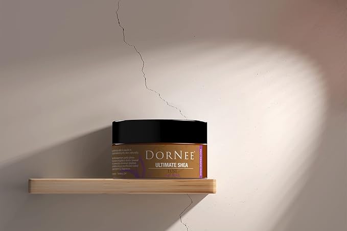 DorNee’ Ultimate Shea Butter Almond Scented, Natural Moisturizing, Ultra Rich, Fragrant, Shea & Jojoba Oil Blend (8 oz)