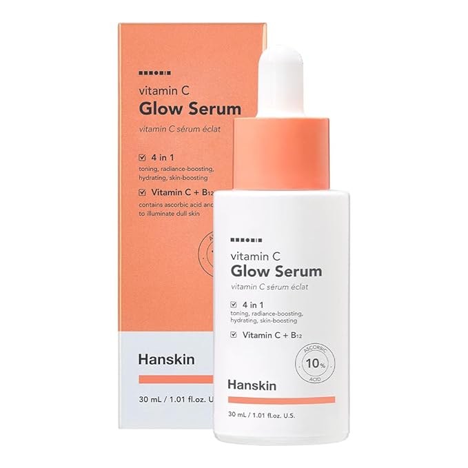 Hanskin Vitamin C Glow Serum with Ascorbic Acid, Toning, Illuminates for Glowing Skin [30ml]
