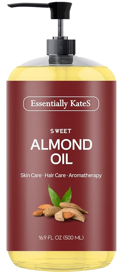 Sweet Almond Oil 16.9 fl oz - 100% Pure and Natural and Cold Pressed