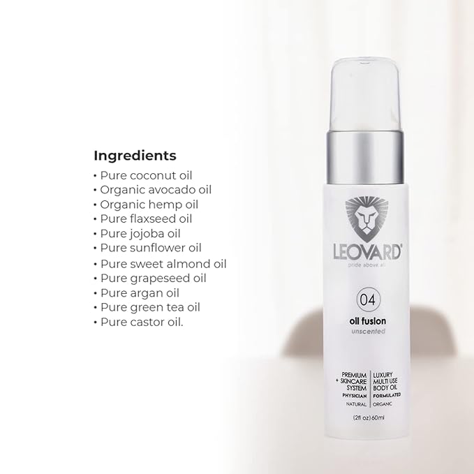 Anti-Aging Oil for Face, Beard - Multi-Use Organic Body Oil for Massage, Nails, Hair – Contain Avocado, Hemp, Flaxseed, Sunflower Oil - Moisturizer for Dry Skin, Scalp for Men Women - 2oz