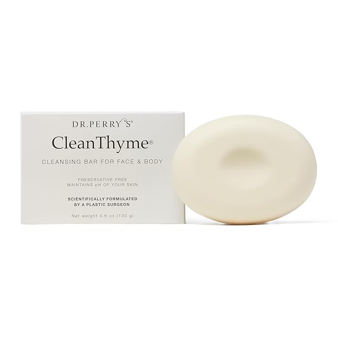 Dr. Perry's Complete Facial Skincare Regimen, 4 Pc. Kit - Vitamin C Night Serum, Facial Moisturizer, SPF Skin Protector, Facial Cleansing Bar