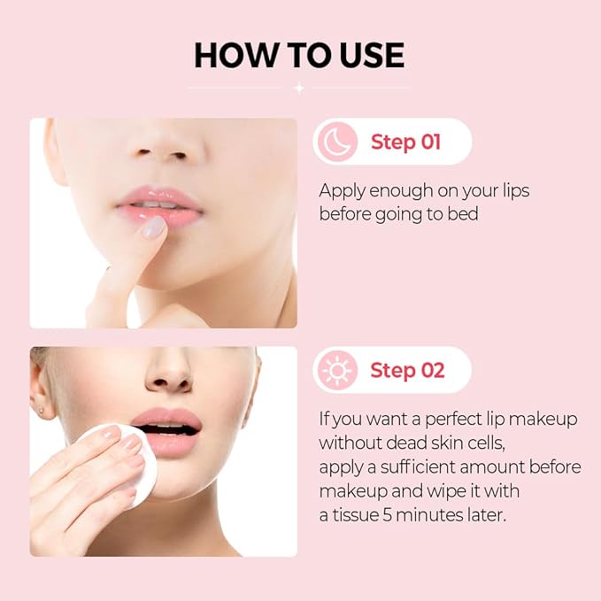 Klavuu Lip Mask Set (2PCS) – Overnight Deep Hydrating Korean Lip Balm Treatment for Very Dry, Chapped Lips | Lip Lightening & Plumping with Instant Hydration | Gentle Exfoliating (Vanilla & Vanilla)
