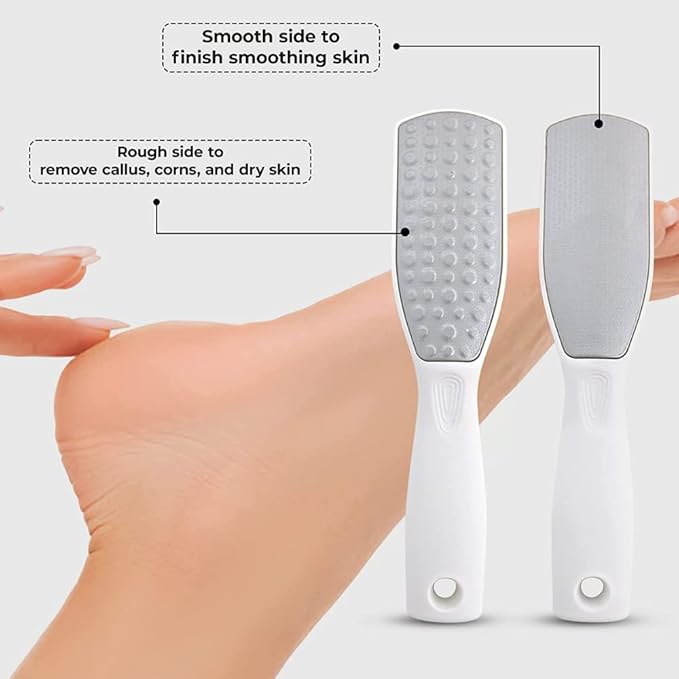 Best Pedicure Kit on Amazon | Complete Professional Home Foot Spa Set Includes 6 Salon Quality Products & Tools for Feet Care: Exfoliator, File, Balm, Sodium Soaks, Oil & Socks | Good for Women & Men