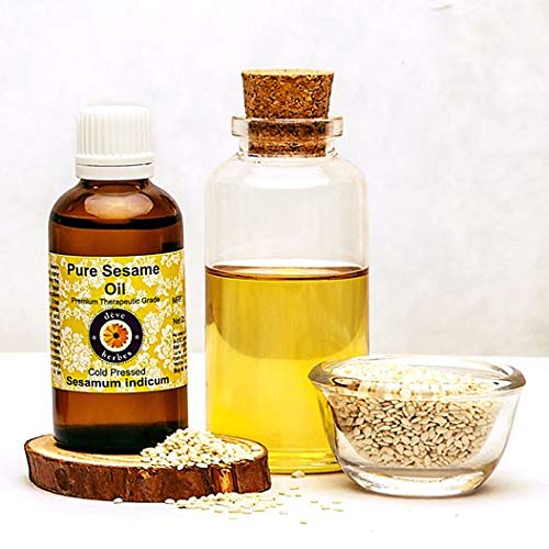 dève herbes Pure Sesame Oil (Sesamum indicum) Cold Pressed 15ml (0.50 oz)