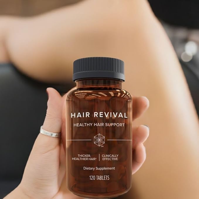 Isagenix Hair Revival - Natural Hair Growth & Thickening Supplement - Supports Healthy Scalp - Formula Contains Biotin, Amino Acid, Banana Flower Extract & More - 120 Tablets (60 Servings)