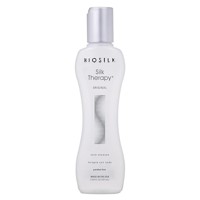 BioSilk Silk Therapy Original, Reconstructing Treatment For Adding Shine & Helping Prevent Split Ends, Sulfate, Paraben, & Cruelty-Free, 5.64 Oz