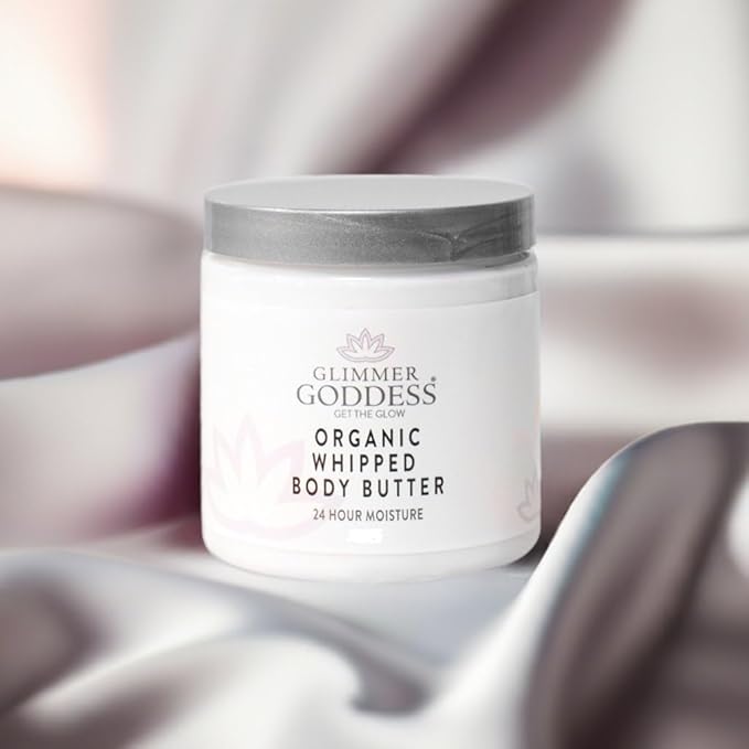 GLIMMER GODDESS Organic Body Butter - 8oz (Coconut Vanilla)