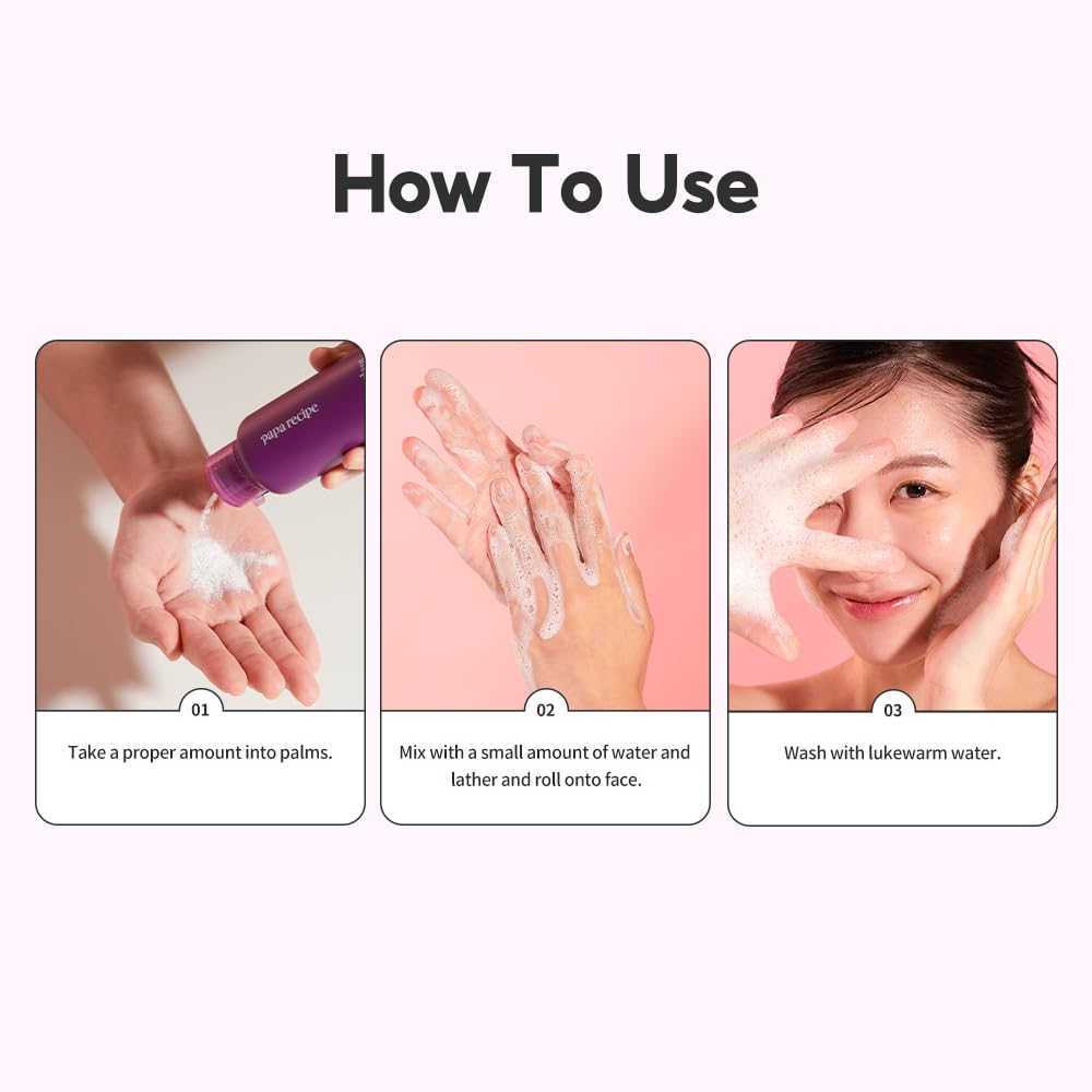 Papa Recipe Eggplant Enzyme Powder Cleanser – Triple Exfoliation with AHA, BHA, PHA – Low pH Korean Skincare Face Wash for Sensitive Skin