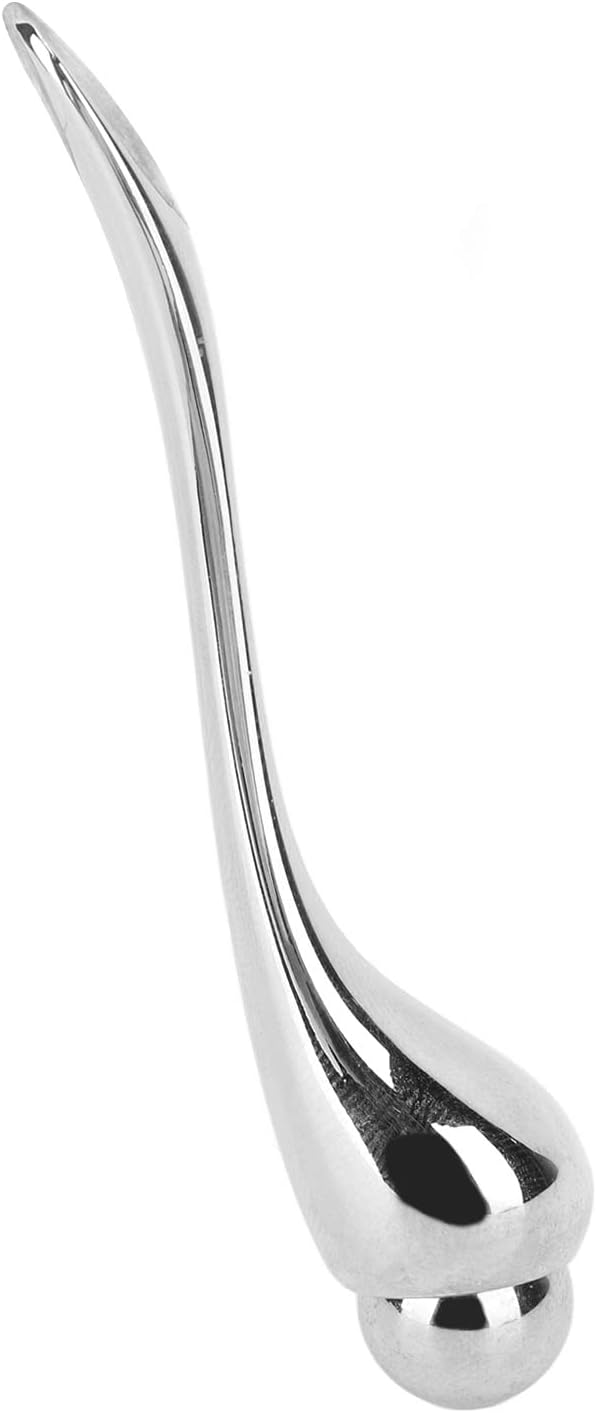 Eye Cream Applicator Tool,Metal Eye Cream Applicator Roller Wand Stick, Silver Zinc Alloy Eye Cream Spatula Scraping Massage Tool for Reducing Puffiness Wrinkle Dark Circles