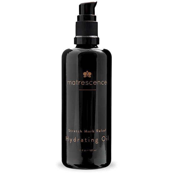 Stretch Mark Relief Hydrating Belly Oil (3.4oz/101ml) | Spa-Quality Maternity Skin Treatment | Pregnancy-Safe Skincare Made for Mom | Non-Greasy Moisturizing Skin Essentials for Mom