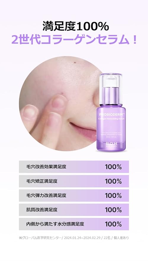 Probioderm™ Collagen Remodeling Serum 1.01 fl oz (30 ml) | Skin Firming Serum with Collagen & 12 Peptides for Pore Tightening & Smoothing | Hydrating & Lifting for Daily Skincare