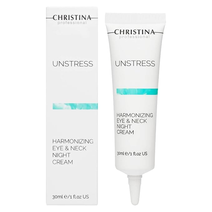 '-CHRISTINA- Unstress Harmonizing Eye & Neck Night Cream with Retinol | Overnight Skin Repair for All Skin Types | Eye Cream Revitalizes, Nourishes, and Hydrates your Skin 1 fl. oz (30 ml)