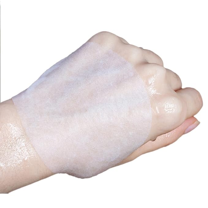 400 Sheets Disposable Non Woven Eye Mask Paper, Disposable Cotton DIY Eye Paper Disposable Cotton Eye Pillow Covers for Skincare Spa Wrap Moisture Retention