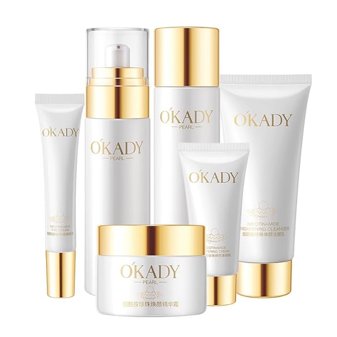 6-In-1 Niacinamide Skin Care Set Moisturizing Skin Care Sets & Kits For Women Daily Skincare Routine