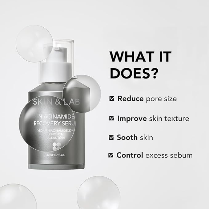 [SKIN&LAB] Wrinkle and Pore Care Skincare Set: Includes Retinol Serum and Niacinamide Serum