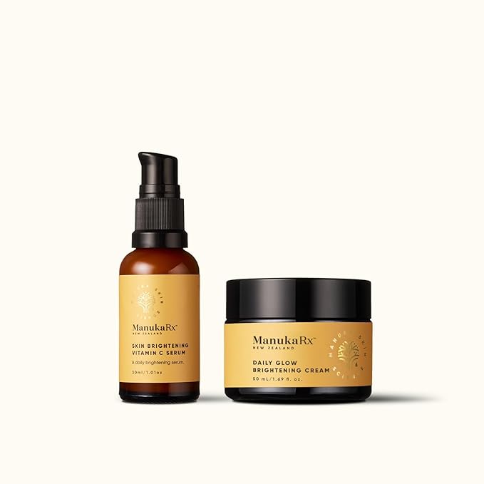 ManukaRx Vitamin C Serum and Daily Glow Brightening Cream Bundle