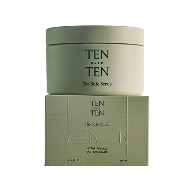 tenoverten - The Sole Scrub Exfoliating Foot Treatment | Clean, Natural, Non-Toxic Hand, Foot + Nail Care (6.8 oz | 200 ml)
