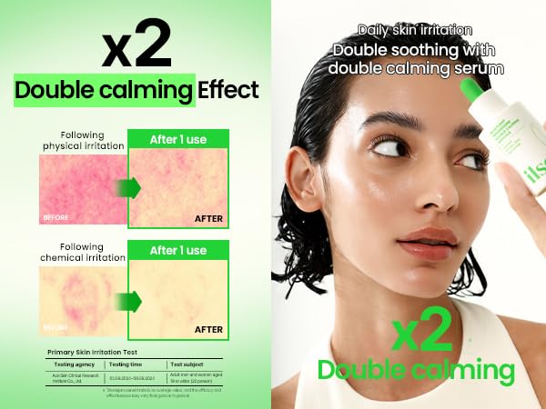 ILSO Heartleaf Tendersome Double Calming Ampoule, Ascorbic Acid, Niacinamide, Soothing serum