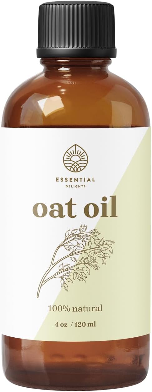 Oat Oil - Premium Undiluted Carrier Oil | for Skin, Face, Body, Hair Revitalization | Vegan & Cruelty Free (4 Fl Oz)