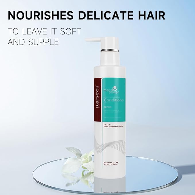 Karseell Repair Conditioning Argan Oil Collagen Hair Mask Essence for Dry Damaged Hair All Hair Types 200ml 6.78 fl.oz