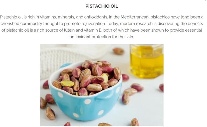 Pistaché Skincare Pistachio Oil Lip Balm + Hydrates + Plumps + Moisturizing and Nourishes + Antioxidant Protection