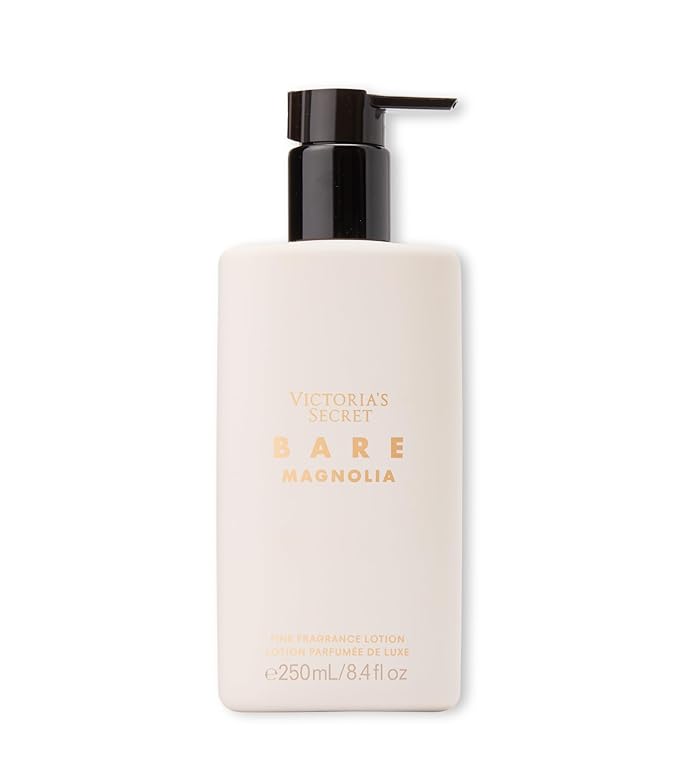 Victoria's Secret Bare Magnolia Fragrance Body Lotion, Notes of Orange Flower, Wood & Vanilla Musk (8.4 oz)