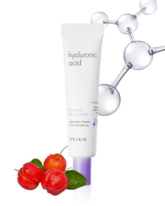 It'S SKIN Hyaluronic Acid Moisture Eye Cream, Moisturizing & Anti-Wrinkle Eye Treatment Moisturizer, Puffy Eyes & Dark Circles, Soothing & Revitalizing, 0.84 oz.