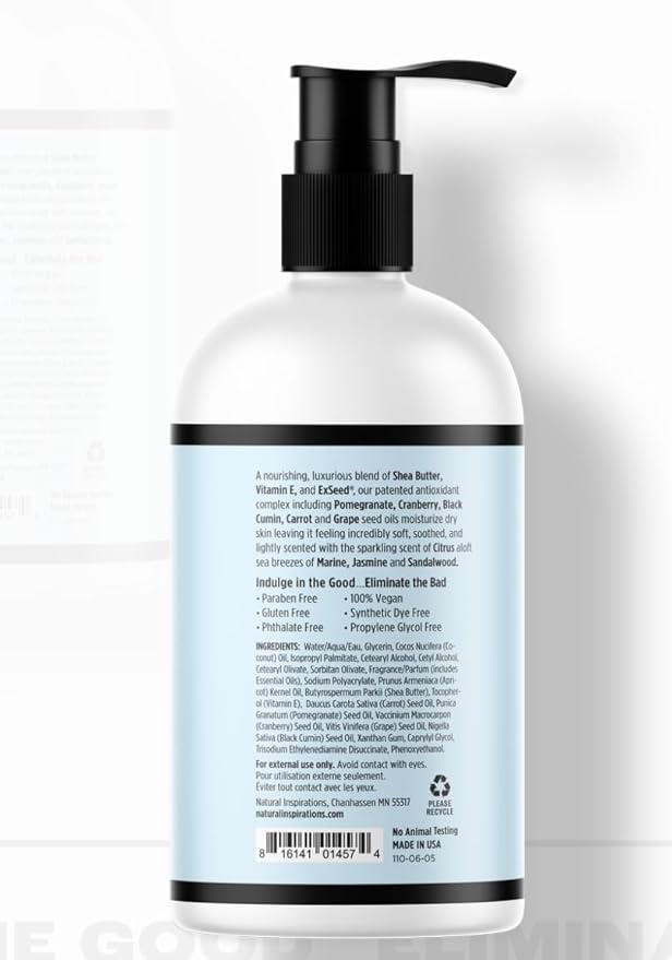 Natural Inspirations Sea Salt Citrus Nourishing Hand + Body Lotion 12oz