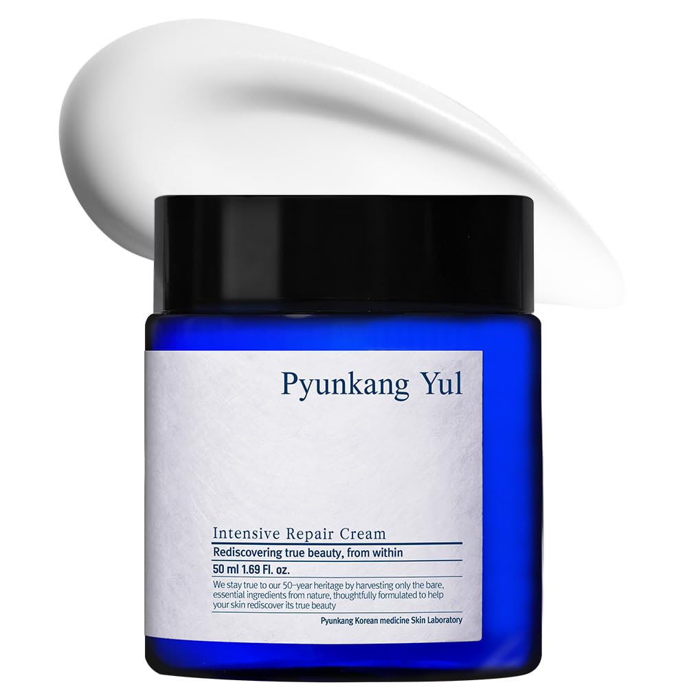 Pyunkang Yul PKY Intensive Repair Cream - Ceramide Moisturizer for Dry Skin with Shea Butter & Macadamia Oil, 1.7 Fl. Oz