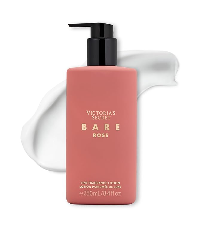Victoria's Secret Bare Rose Fragrance Body Lotion, Notes of Pear Skin, Rosa Centifolia & Sheer Woods (8.4 oz)
