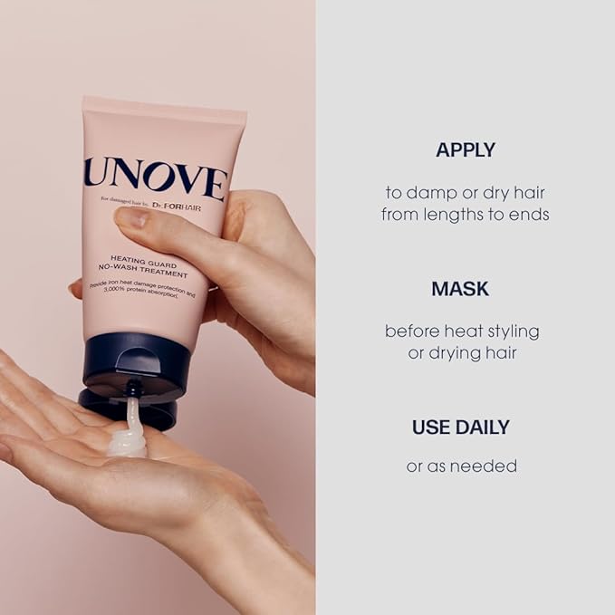 Heating Guard No-wash Leave In Hair Treatment 147ml/4.97fl.oz | Leave-in Conditioner For Dry Damaged Hair | Heat Protectant & Frizz Control