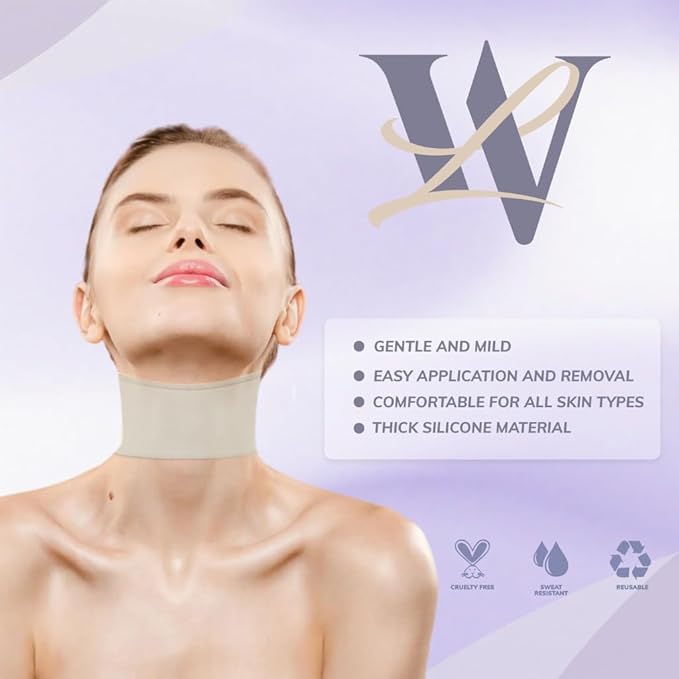 Reusable Neck Wrinkle Patches 6Pcs, Anti Wrinkle Patches, Face Tape for Wrinkles Overnight, Silicone Neck Patches, Silicone Wrinkle Patches for Neck Overnight, Silicone Patches for Wrinkles