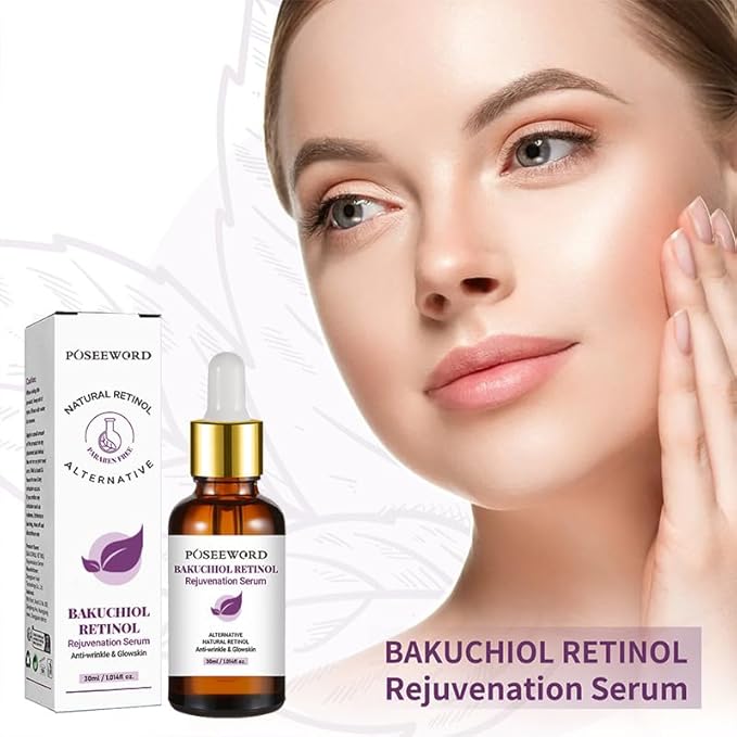 Venature Bakuchiol Retinol Rejuvenation Serum, Retinol & Vitamin for Wrinkles Bakuchiol Retinol Face Serum Korean, Retinol Serum for Wrinkles (2Pcs)