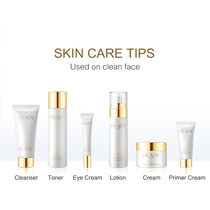 6-In-1 Niacinamide Skin Care Set Moisturizing Skin Care Sets & Kits For Women Daily Skincare Routine