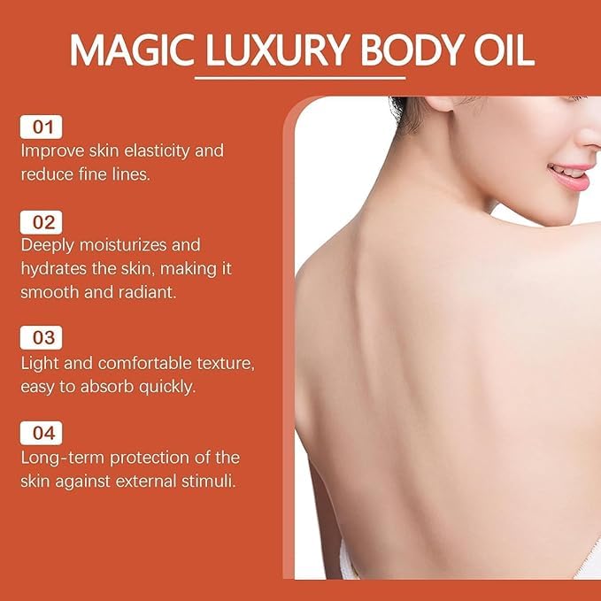 Ma-gic Body Firming Oi-l,Hydrating and Firming Skin Oil for Arms,Body Oil Alternative with Vitamin E,Rosehip and Almond for Buttocks,Abdomen,Underarms and Thighs-B